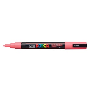 AK UNI marker PC-3M roze koralno 66 (coral pink) POSCA /0.9-1.3mm
