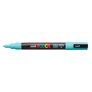 AK UNI marker PC-3M zeleni p6 (aqua green) POSCA /0.9-1.3mm