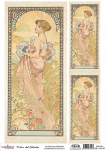 Art nouveau AN-10 collection 30X42CM