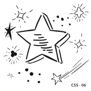 Kids stencil CSS-06 25X25cm