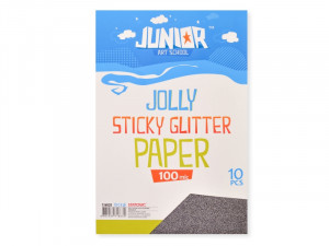 Papir samolepljivi glitter A4 crni