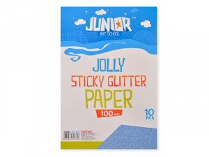 Papir samolepljivi glitter A4 plavi