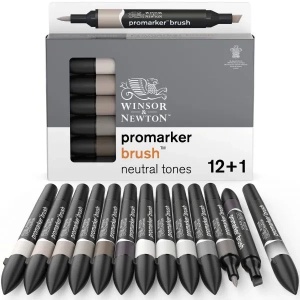 Promarker Brush Neutral Tones set 12+1pcs
