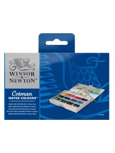 Set akavrel Cotman sa paletom 1-12