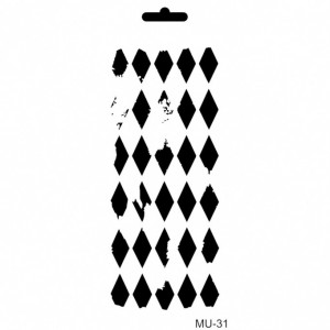 Stencil mix media MU31 series 10*25