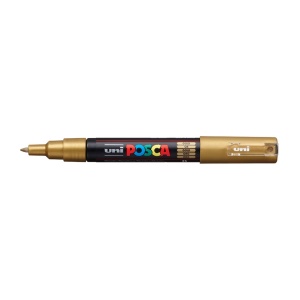 AK UNI marker PC-1M zlatni (gold) 25 POSCA /0.7mm