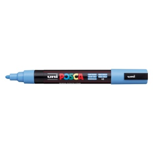 AK UNI marker PC-5M plavi nebo 48 sky blue POSCA