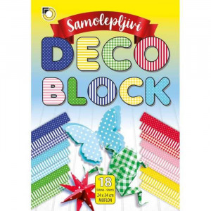 Deco blok 24x34cm samolepljiv 18l