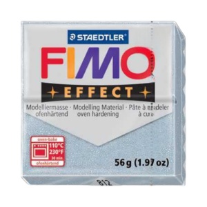 Fimo effect glitter silver 8020-812