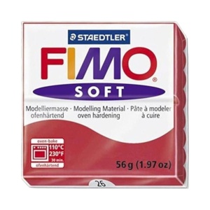 Fimo soft cherry red 8020-26