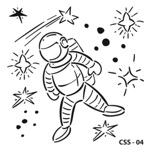 Kids stencil CSS-04 15X15cm