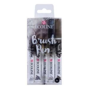 Marker Ecoline Brush sets 5 piece grey tones