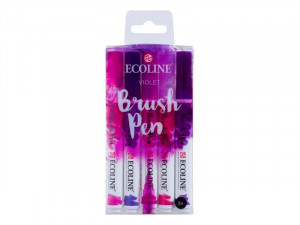 Markeri Ecoline Violet Brush Pens set of 5