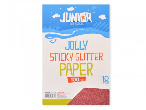 Papir samolepljivi glitter A4 crveni