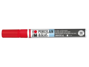 Porcelan marker 125 cherry red 1-2mm