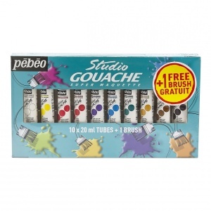 Set Studo gouache fine paint 10x20ml