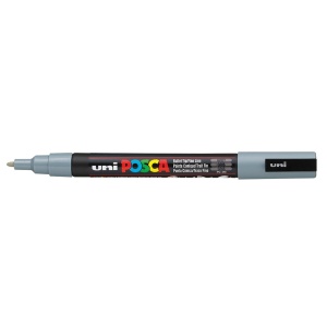 AK UNI marker PC-3M sivi 37 POSCA/0.9-1.3mm