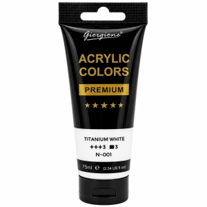 Akrilna boja 01 titanijum white 75ml