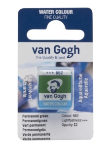 Akvarel gogh 662 permanent green 13g