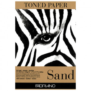 Blok Toned Paper Sand 21x29,7cm 50L 120g