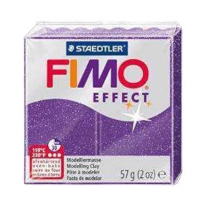 Fimo effect glitter purple 8020-602