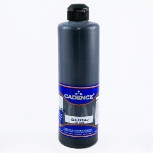 Gesso acrylic paint - black 500 ml