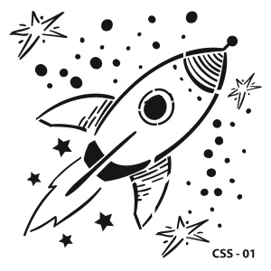 Kids stencil CSS-01 15X15cm