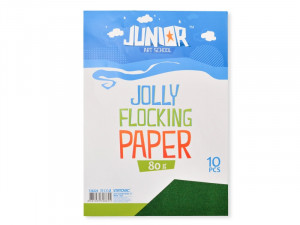 Papir flocking A4 green 80g