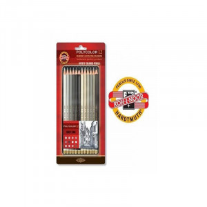 Polycolor Pencil Greys 12pcs
