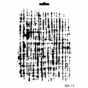 Stencil mix media MA13 series 21*29