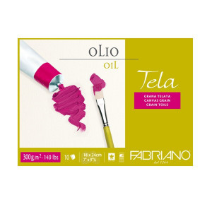 Tela blok 18x24 sides glued 300gr 10l