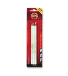 Ugljen u olovci 8812 set 1/3 (soft,medium,hard)beli