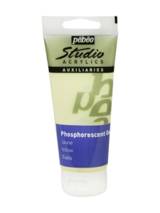 Acrylic Studio phosphorescent gel yellow100ml