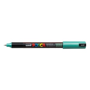 AK UNI marker PC-1MR metalik zeleni m6 POSCA /0.7mm