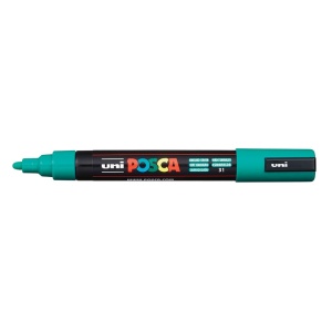 AK UNI marker PC-5M zelena emerald 31 petrolej POSCA