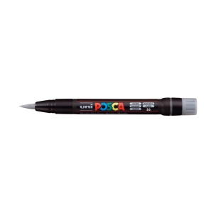 AK UNI marker PCF-350 brush srebrni 26 POSCA