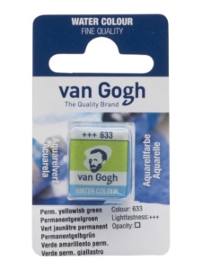 Akvarel gogh 633 permanent yeellow green 13g