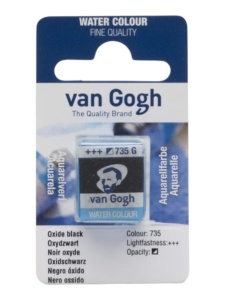 Akvarel gogh 735 oxide black 13g