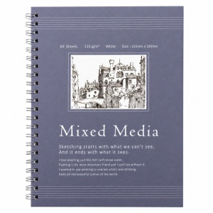 Blok Mixed Media beli list 210x290 115g 60l 251287