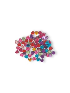Crafty ruby 8mm cirkoni srce mix 200k