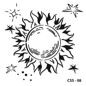 Kids stencil CSS-08 15X15cm