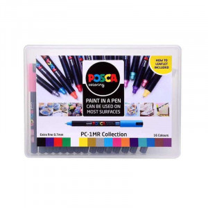 Paint markers bullet tip 0.7mm colour gift set (16 pen full set)
