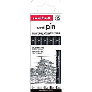 Uni marker pin 01-09 set 1-5
