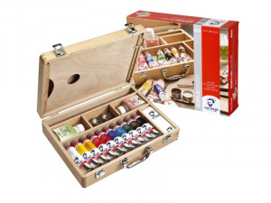 Akrilni set u drvenoj kutiji 10x40ml