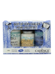 Chalky home decor set-10 ancient white - midnight blue 90+90+50 ml