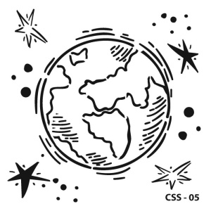 Kids stencil CSS-05 15X15cm