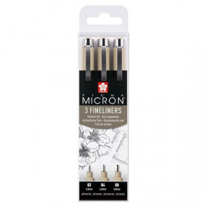 Liner black Pigma Micron 3k set