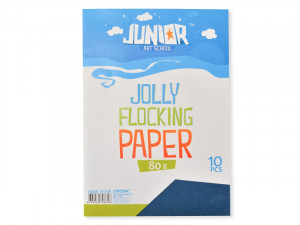 Papir flocking A4 blue 80g