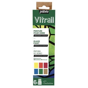 Set boja za staklo Vitral 6x20ml