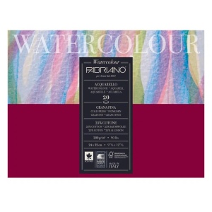 Watercolour B4 b0ok 24x32 cold pressed 200gr sides glued 20l